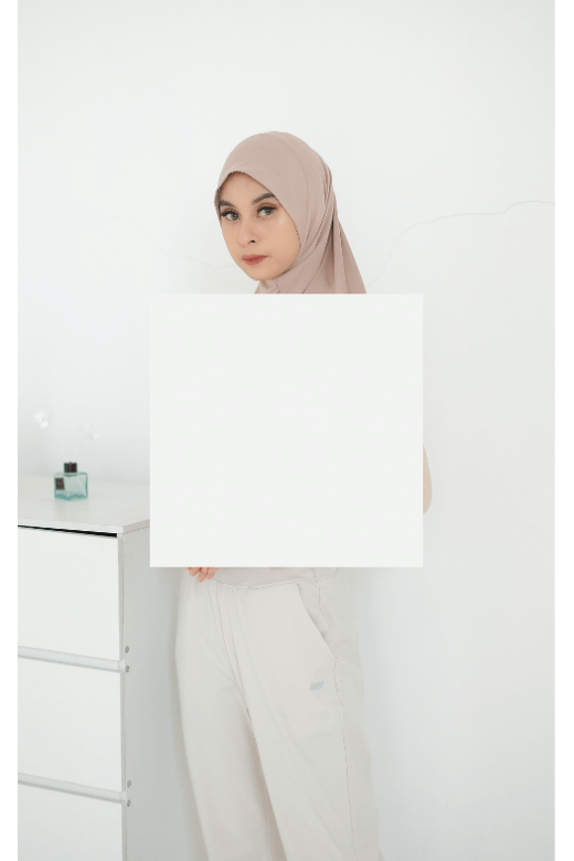 Maisa Hijab Sporty Cream